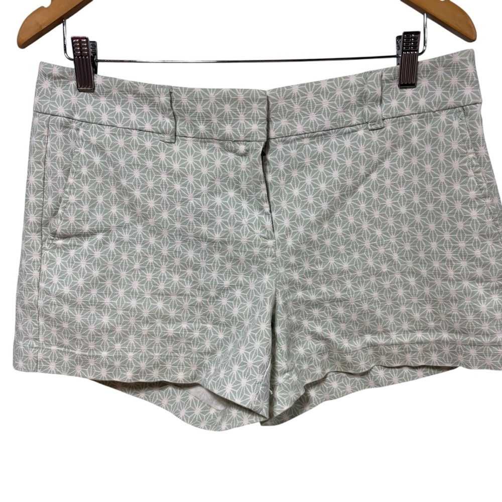 Loft Outlet Mint Green Starburst 4 Inch Inseam Shorts Womens Size 4 #608